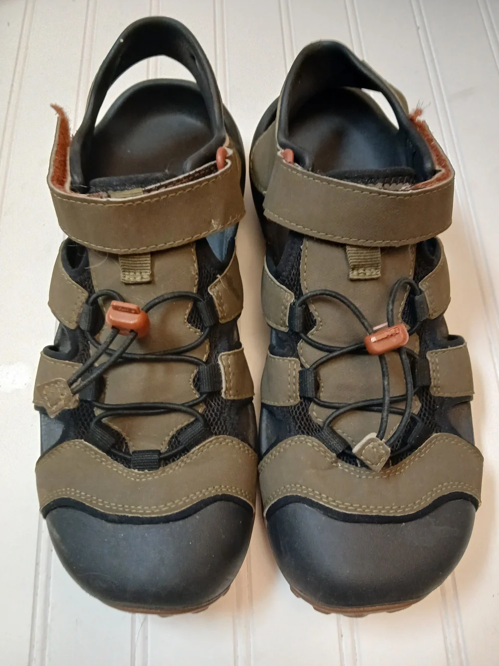 Teva Olive and Black Strapped Men's Outdoor Sandals